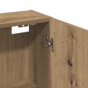 VidaXL Wisząca szafka łazienkowa, dąb artisan, 32x20x67 cm