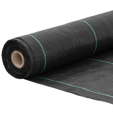 VidaXL Agrowłóknina antychwastowa, czarna, 0,5x10 m, PP