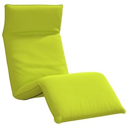 VidaXL Leżak składany Jasnozielony 175x54x8,5 cm Tkanina Oxford