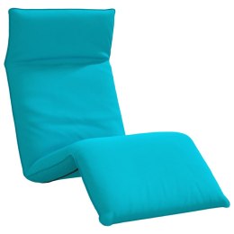 VidaXL Leżak składany Turkusowy 175x54x8,5 cm Tkanina Oxford