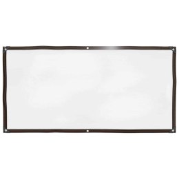 VidaXL Plandeka z oczkami przezroczysty 1 x 2 m Polietylen