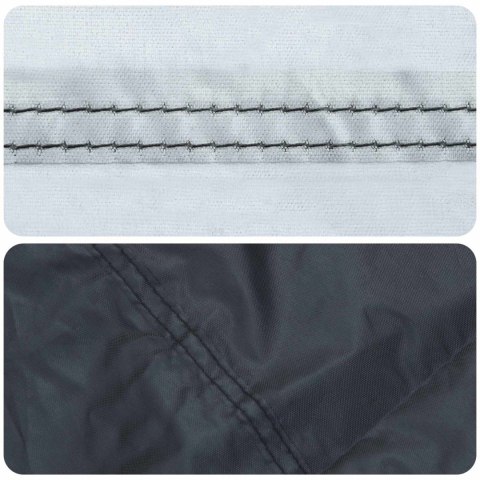 VidaXL Pokrowiec na Stół Gładki Czarny 102 x 102 x 15 cm tkanina