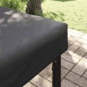 VidaXL Pokrowiec na Stół Gładki Czarny 122 x 72 x 15 cm tkanina