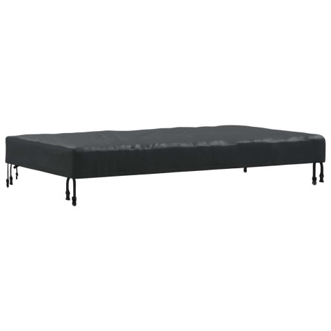 VidaXL Pokrowiec na Stół Gładki Czarny 122 x 72 x 15 cm tkanina
