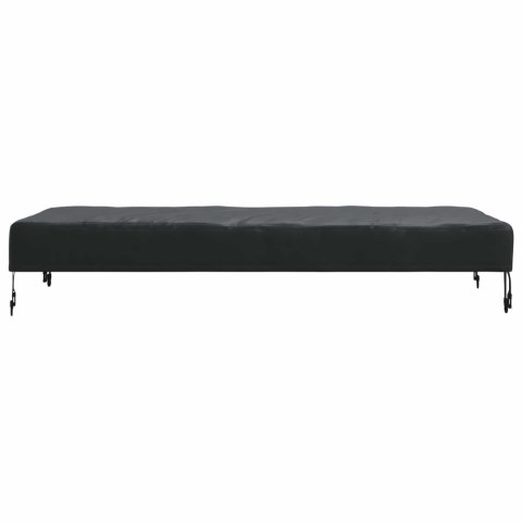 VidaXL Pokrowiec na Stół Gładki Czarny 122 x 72 x 15 cm tkanina