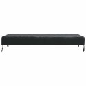 VidaXL Pokrowiec na Stół Gładki Czarny 122 x 72 x 15 cm tkanina