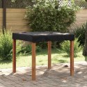 VidaXL Pokrowiec na Stół Gładki Czarny 92 x 92 x 15 cm tkanina