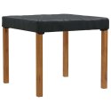 VidaXL Pokrowiec na Stół Gładki Czarny 92 x 92 x 15 cm tkanina