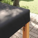 VidaXL Pokrowiec na Stół Gładki Czarny 92 x 92 x 15 cm tkanina