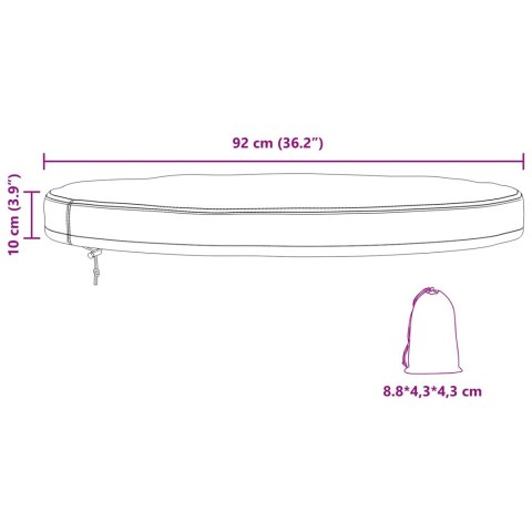 VidaXL Pokrowiec na stół na świeżym powietrzu 92 x 92 x 10 cm