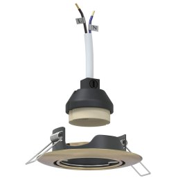 VidaXL Reflektor 24 pcs Mosiądz 9 x 9 x 2.5 cm Metal