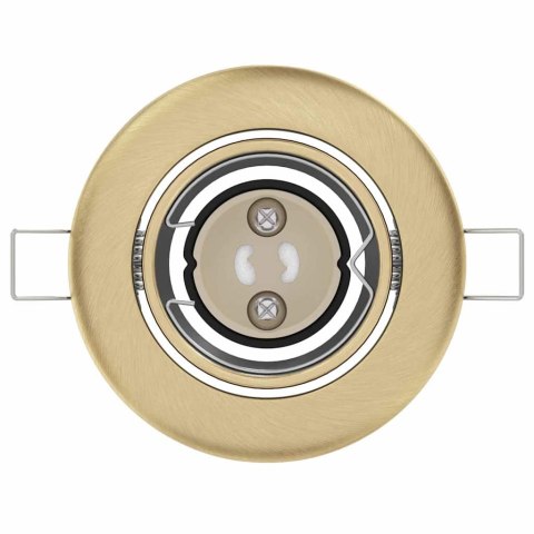 VidaXL Reflektor 24 pcs Mosiądz 9 x 9 x 2.5 cm Metal