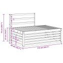 VidaXL Zestaw sof na zewnątrz 2 Sztuka Naturalny 203,5 x 83 x 73 cm