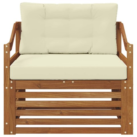 VidaXL Zestaw sof na zewnątrz Lite Drewno Akacji Naturalny