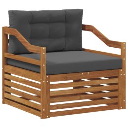 VidaXL Zestaw sof na zewnątrz Lite Drewno Akacji Naturalny