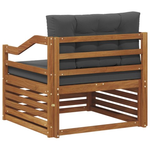 VidaXL Zestaw sof na zewnątrz Lite Drewno Akacji Naturalny