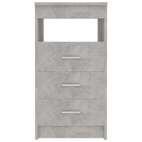VidaXL Komoda, szarość betonu, 40x50x76 cm, materiał drewnopochodny