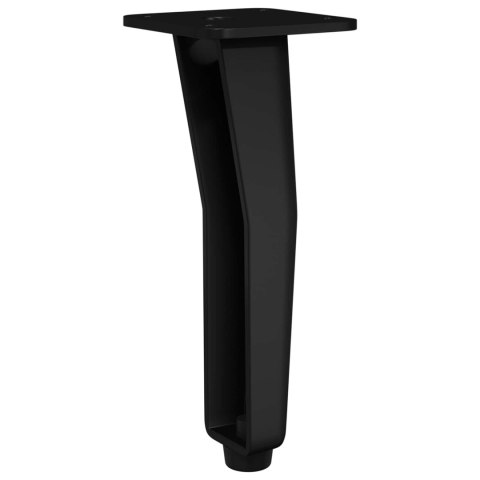 VidaXL Nogi Stojące 2 pcs Czarny 40 x 40 x 100 mm Żelazo
