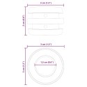 VidaXL Ochraniacze do stołu do piłkarzyków 16 pcs Czarny 3 x 3 x 2 cm