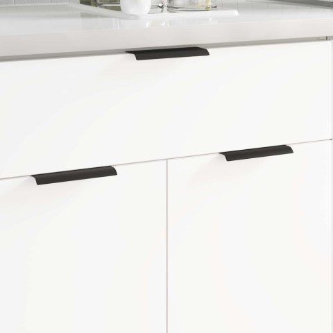 VidaXL Uchwyt 12 pcs Czarny 120 x 39.6 x 17 mm Aluminium