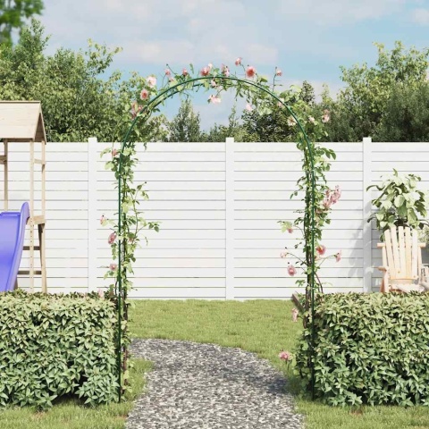 2X PERGOLA OGRODOWA LUK NA ROZE PNACE 140X240 CM PODPORA DO KWIATOW METAL