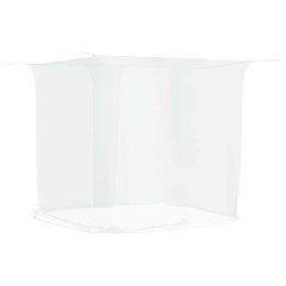 VidaXL Moskitiera wisząca, biała, 220x120x150 cm