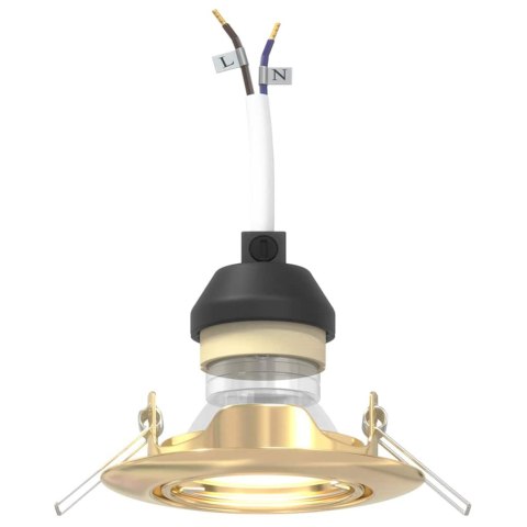 VidaXL Reflektor 12 pcs złoty 9 x 9 x 2.5 cm Metal