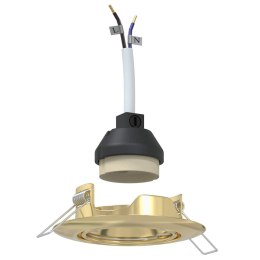 VidaXL Reflektor 24 pcs złoty 9 x 9 x 2.5 cm Metal