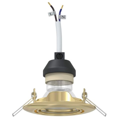 VidaXL Reflektor 24 pcs złoty 9 x 9 x 2.5 cm Metal