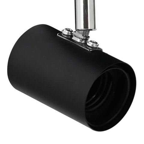 VidaXL Reflektor sufitowy Czarny 73 x 6,5 x 11,5 cm Metal