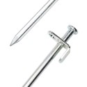 ŚLEDZIE DO NAMIOTU 24 SZT. 30CM 8 MM STAL GALWANIZOWANA