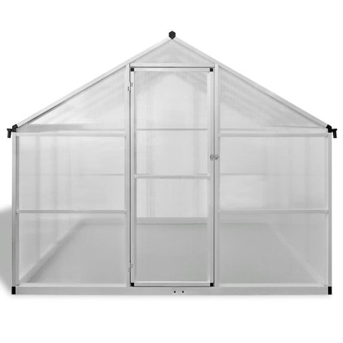 VidaXL Szklarnia z aluminiową ramą, 481x250x195 cm, 23,44 m³