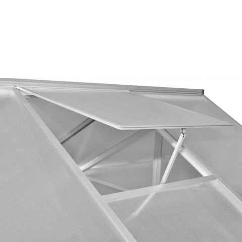 VidaXL Szklarnia z aluminiową ramą, 481x250x195 cm, 23,44 m³
