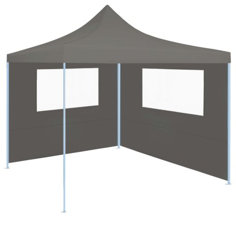 VidaXL Ścianka z oknami do altany, 4x2 m, antracytowa
