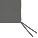 VidaXL Ścianka z oknami do altany, 4x2 m, antracytowa