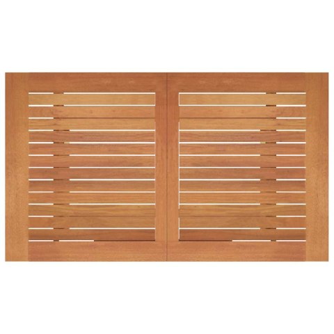 VidaXL Składany stół ogrodowy, 120x70x75 cm, lite drewno eukaliptusowe