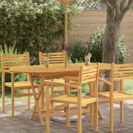 VidaXL Składany stół ogrodowy, 160x85x75 cm, lite drewno eukaliptusowe