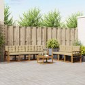 VidaXL Zestaw sof na zewnątrz z poduszką 8 pcs Naturalny i Beżowy
