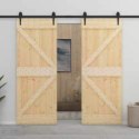 VidaXL Drzwi NARVIK Naturalny 80 x 210 cm Lite Drewno Sosnowe