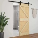 VidaXL Drzwi NARVIK Naturalny 80 x 210 cm Lite Drewno Sosnowe