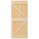 VidaXL Drzwi NARVIK Naturalny 80 x 210 cm Lite Drewno Sosnowe