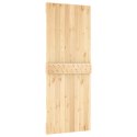 VidaXL Drzwi NARVIK Naturalny 80 x 210 cm Lite Drewno Sosnowe