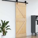VidaXL Drzwi NARVIK Naturalny 85 x 210 cm Lite Drewno Sosnowe