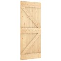 VidaXL Drzwi NARVIK Naturalny 85 x 210 cm Lite Drewno Sosnowe