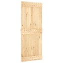 VidaXL Drzwi NARVIK Naturalny 85 x 210 cm Lite Drewno Sosnowe