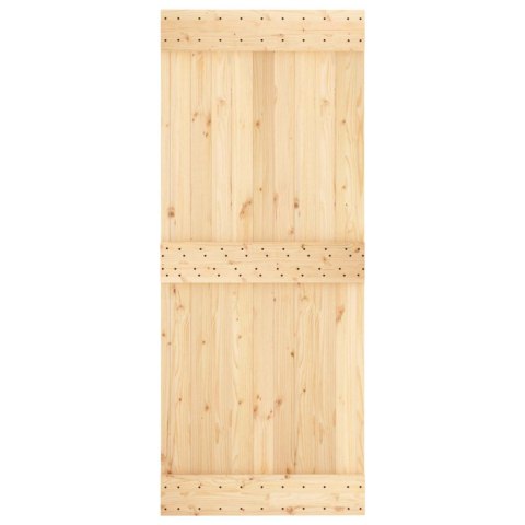 VidaXL Drzwi NARVIK Naturalny 85 x 210 cm Lite Drewno Sosnowe
