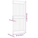 VidaXL Drzwi NARVIK Naturalny 85 x 210 cm Lite Drewno Sosnowe