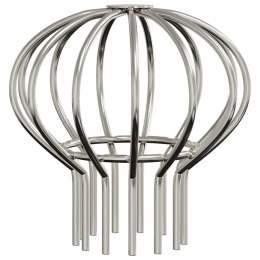 VidaXL Osłona na liście rynny 2 pcs Srebrny 75 mm Stal nierdzewna