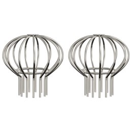 OSŁONA NA LIŚCIE RYNNY 2 SZT 75 MM STAL NIERDZEWNA FILTR STOP ZAPYCHANIU 2X