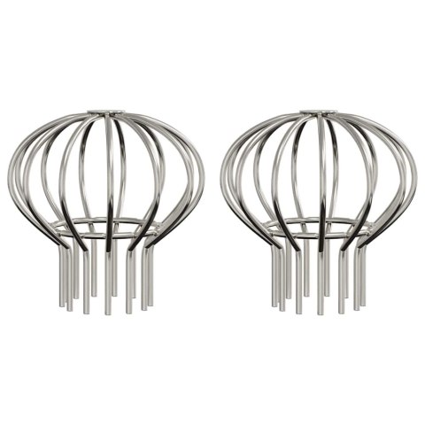 OSŁONA NA LIŚCIE RYNNY 2 SZT 75 MM STAL NIERDZEWNA FILTR STOP ZAPYCHANIU 2X